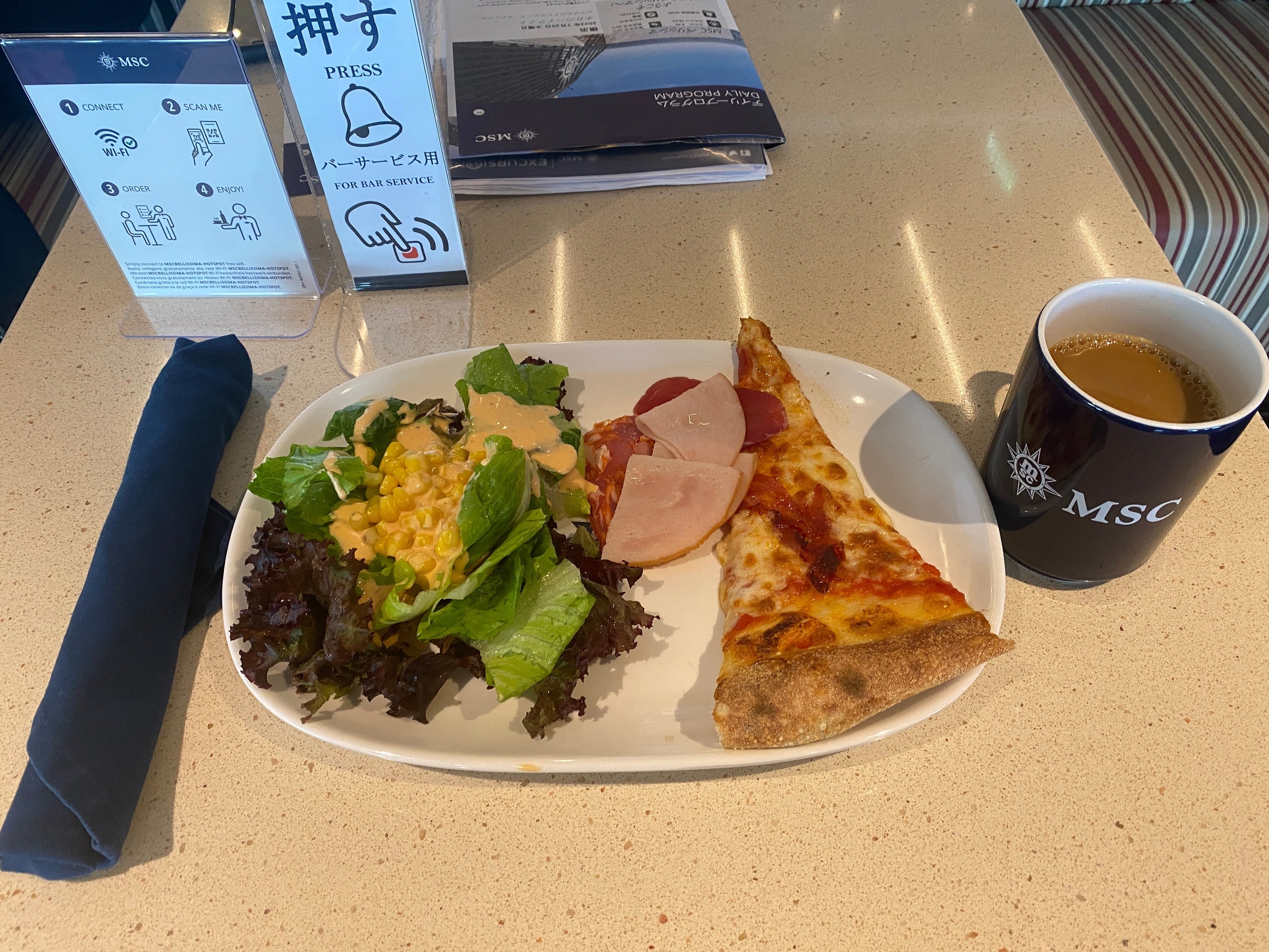 2023年7月日本発着MSCベリッシマ7 ランチとボートドリル: いつでも